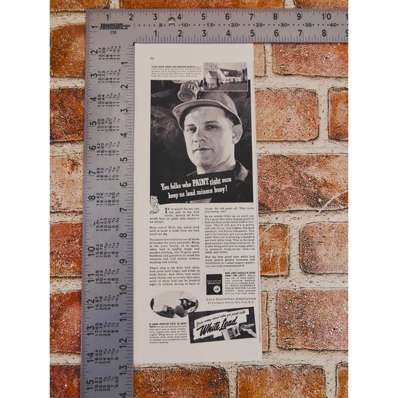 1940 Leadโ Paint Print Ad - Historic Home Decor Collectible Wall Art - Picture 5 of 11